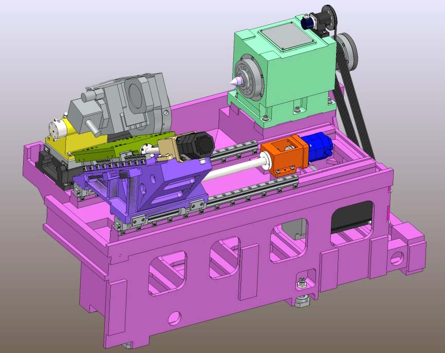 Чавунна основа та похила станина верстата з ЧПУ ТС1720ф4 Чавунна основа та похила станина верстата з ЧПУ ТС1720ф4
